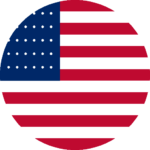 USA Flag Circle icon